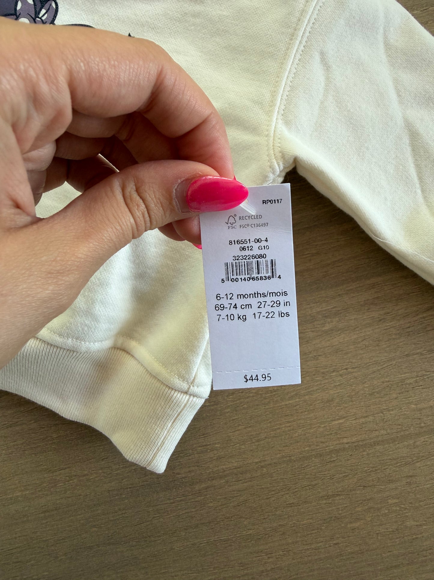 Baby Gap X Disney 6-12M (neuf avec étiquette)